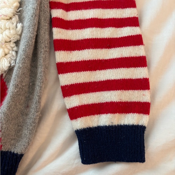 Kid's Mini Boden Santa Crewneck Sweater - Picture 3 of 10